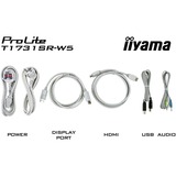 iiyama ProLite T1731SR-W5 17" touchscreen monitor Wit, HDMI, DisplayPort, VGA