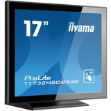 iiyama ProLite T1732MSC-B5AG 17" Monitor Zwart, HDMI, DisplayPort, VGA, USB-A 2.0