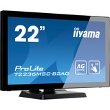 iiyama ProLite T2236MSC-B2AG 21.5" Touchscreen-Monitor Zwart, HDMI, VGA, DVI-D, 4x USB-A 3.2 (5 Gbit/s)