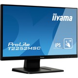 iiyama ProLite T2252MSC-B1 22" Touchscreen-Monitor  Zwart, HDMI, DisplayPort, VGA, USB-A