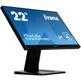 iiyama ProLite T2252MSC-B1 22" Touchscreen-Monitor  Zwart, HDMI, DisplayPort, VGA, USB-A
