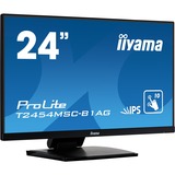 iiyama ProLite T2454MSC-B1AG 23.8" touchscreen monitor Zwart, HDMI, VGA, 2x USB-A 3.2 (5 Gbit/s)