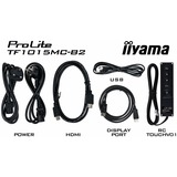 iiyama ProLite TF1015MC-B2 10.1" Touchscreen-Monitor  Zwart, Touch, VGA, HDMI, DisplayPort 