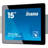 iiyama ProLite TF1515MC-B2 15" monitor Zwart, Touch, VGA, HDMI, DisplayPort