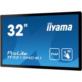 iiyama ProLite TF3215MC-B1 31.5" Public Display Zwart, VGA, HDMI, Touch, 24/7