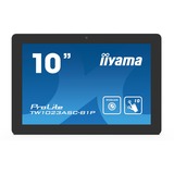 iiyama ProLite TW1023ASC-B1P 10.1" monitor Zwart, Touch, Webcam, Audio, HDMI, USB