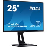 iiyama ProLite XUB2595WSU-B1 25" Monitor Zwart, HDMI, DisplayPort, VGA, 2x USB-A 2.0
