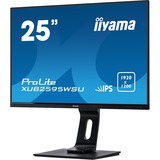 iiyama ProLite XUB2595WSU-B1 25" Monitor Zwart, HDMI, DisplayPort, VGA, 2x USB-A 2.0