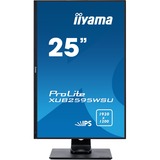 iiyama ProLite XUB2595WSU-B1 25" Monitor Zwart, HDMI, DisplayPort, VGA, 2x USB-A 2.0