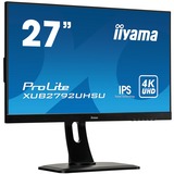 iiyama ProLite XUB2792UHSU-B1 27" 4K Ultra HD Gaming Monitor Zwart, HDMI, DisplayPort, DVI, 2x USB-A 3.2 (5 Gbit/s)