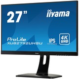 iiyama ProLite XUB2792UHSU-B1 27" 4K Ultra HD Gaming Monitor Zwart, HDMI, DisplayPort, DVI, 2x USB-A 3.2 (5 Gbit/s)