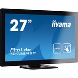 iiyama Prolite T2736MSC-B1 27" Touchscreen-Monitor Zwart, HDMI, DisplayPort, VGA, 4x USB-B 3.0