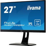 iiyama Prolite XUB2792QSU-B1 27" Monitor Zwart, HDMI, DisplayPort, DVI-D, 2x USB-A 3.2 (5 Gbit/s), USB-B 3.0