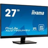 iiyama XU2792UHSU-B1 27" 4K UHD monitor Zwart, HDMI, DisplayPort, DVI-D, 2x USB-A 3.2 (5 Gbit/s)