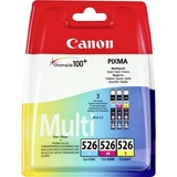 Canon Multipack CLI-526 inkt CAN32030B, Cyaan, Magenta, Geel, Retail