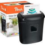 Peach Cross Cut PS500-40 papierversnipperaar Zwart