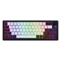 Hator Skyfall MAG Ultima 8K Wireless RGB mechanisch gaming toetsenbord Zwart, US lay-out (QWERTY), HATOR Aurum Ice, 65%, RGB, Double-shot PBT, Hot-swap, 2.4GHz | Bluetooth | USB-C