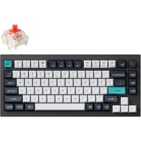 Keychron Q1 Max-M1, toetsenbord Zwart, US lay-out, Gateron Jupiter Red, RGB leds, 75%, KSA double-shot PBT, hot swap, Knob, 2.4GHz | Bluetooth 5.1 | USB-C