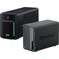 Synology NAS X UPS bundel Basic (DS225+ & BX950MI-GR) Zwart