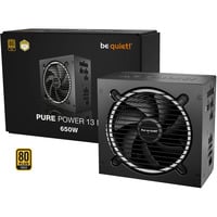 be quiet! Pure Power 13 M 650W voeding Zwart, 1x 12-Pin High Power GPU, 2x PCIe, Kabel-Management