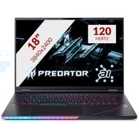 Acer Predator Helios 18 AI PH18-73-98BP 18"  gaming laptop Zwart | Core Ultra 9 275HX | RTX 5090 175 Watt | 64 GB | 3 TB SSD