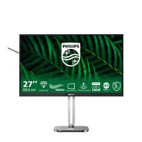 Philips 27B2G5601 27" monitor Zilver/zwart, HDMI, DisplayPort, USB, LAN, Audio