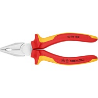 KNIPEX Kombitang 03 06 160 combinatietang Rood/geel, 160 mm