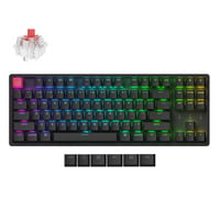 Keychron K8X-C1 RGB mechanisch toetsenbord Zwart, US lay-out (QWERTY), Keychron Super Red, 80% (TKL), RGB, Cherry Double-shot PBT Keycaps, Bluetooth | USB-C