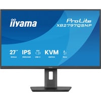 iiyama ProLite XB2797QSNP-B1 27" monitor Zwart, 75 Hz, HDMI, DisplayPort, USB-C, LAN, Audio
