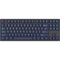 HelloGanss HS87T GC17 RGB mechanisch toetsenbord Zwart, US lay-out (QWERTY), Cherry MX Silent Red, 80% (TKL), RGB leds, PBT Doubleshot keycaps, hot swap, 2,4 GHz | Bluetooth | USB-C