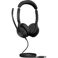 Jabra JBR Evolve2 50 USB-A MS Stereo on-ear headset Zwart