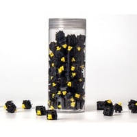 Keychron Gateron KS-3X Full Black Yellow keyboard switches Geel/zwart, 110 stuks