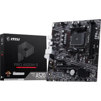 MSI PRO A520M-S socket AM4 moederbord RAID, Gb-LAN, Sound, µATX