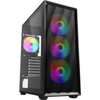 Sharkoon VK4 Rainbow midi tower behuizing Zwart | 2x USB-A | RGB | Tempered Glass