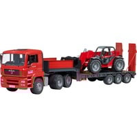 bruder MAN TGA dieplader met Manitou MLT633 verreiker Modelvoertuig 02774