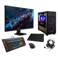 ALTERNATE Thunderstorm Starter Ryzen 5 – RTX 4060 Ready-To-Play voordeelbundel gaming pc Zwart | R5 5600XT | RTX 4060 | 16 GB | 1 TB SSD + 27 inch Full HD gaming monitor | gaming muis | gaming toetsenbord