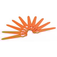 BLACK+DECKER 20 vervangmessen voor strimmer reservemes Oranje, 25 cm