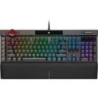 Corsair K100 RGB mechanisch gaming toetsenbord Zwart, US lay-out (QWERTY), Corsair OPX, 100%, RGB leds