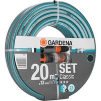 GARDENA Classic slang 13 mm (1/2"), met accessoires Grijs/turquoise, 18008-20, 20 m