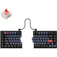 Keychron Q11-M1, toetsenbord Zwart, US lay-out, Gateron G Pro Red, 75% Split, RGB leds, Double-shot PBT, hot swap, Knob