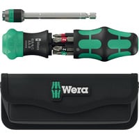 Wera Kraftform Kompakt 20 RA-R met etui, 6‑delig bitset Zwart/groen
