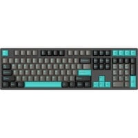 HelloGanss HS108T Obsidian, toetsenbord Zwart/grijs, US lay-out, Gateron Yellow, RGB leds, PBT Doubleshot keycaps, hot swap, 2,4 GHz / Bluetooth / USB-C