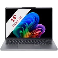 Acer Swift Go 14 AI SFG14-64-R50P 14"  Copilot+ laptop Zilver | Ryzen AI 7 350 | Radeon 860M | 32 GB | 1 TB SSD