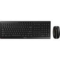 CHERRY Stream Desktop draadloze desktopset Zwart, EU lay-out (QWERTY), Cherry SX-Schaartechnologie, 100%, 1000 - 2400 dpi
