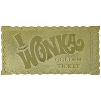  Charlie and the Chocolate Factory: Willy Wonka Collector's Edition Golden Ticket Replica decoratie Goud