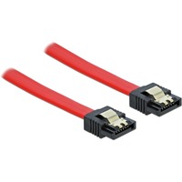 DeLOCK SATA 6 Gb/s kabel, recht Rood, 50cm