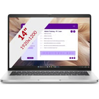 Dell Pro 14 Plus PB14250 14"  Copilot+ laptop Aluminium | Core Ultra 5 236V | Arc Graphics 130V | 16 GB | 512 GB SSD