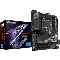 GIGABYTE B760 AORUS ELITE AX socket 1700 moederbord Zwart, RAID, 2.5Gb-LAN, WiFi, BT, Sound, ATX