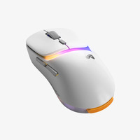 Glorious Model D 3 Wireless gaming muis Wit, Tot 30.000 dpi, RGB, USB / 2.4 GHz / Bluetooth