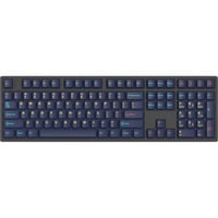 HelloGanss HS108T GC17, toetsenbord Zwart/donkerblauw, US lay-out, Gateron White, RGB leds, PBT Doubleshot keycaps, hot swap, 2,4 GHz / Bluetooth / USB-C